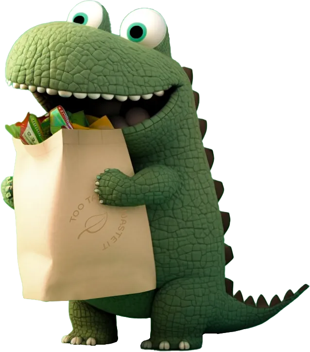 Tastygator s vrećicom hrane