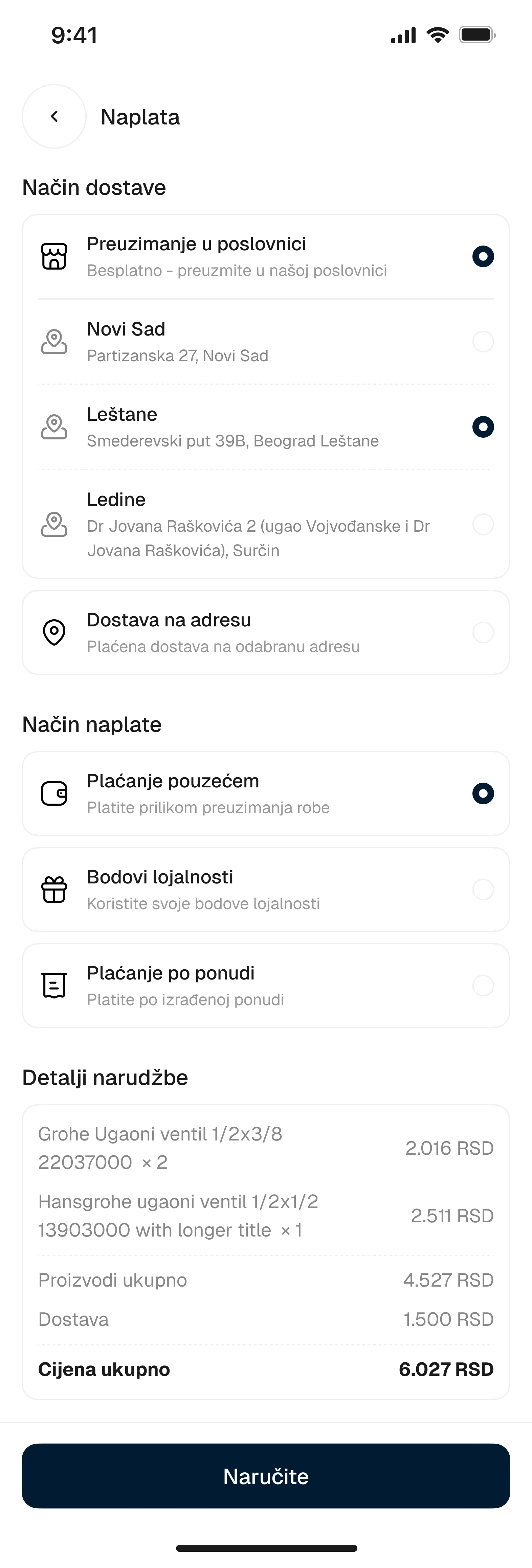 Kerametal PRO završetak narudžbe