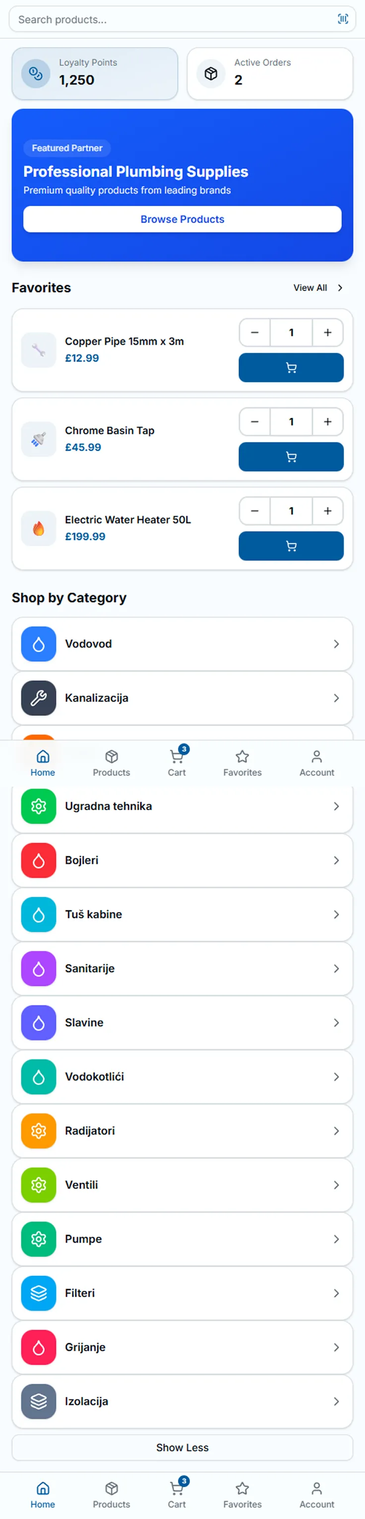 Početni koncept aplikacije koji je dostavio klijent